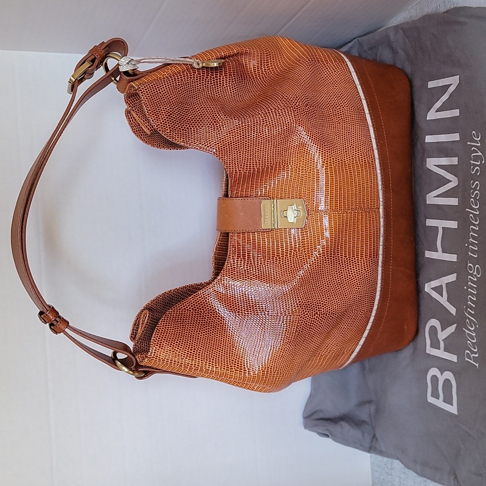 Bramin leather shoulder handbag